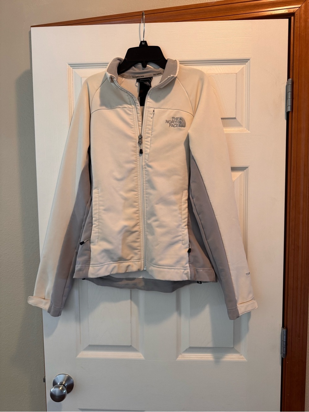 The North Face Women's Cream and Taupe Softshell Utility Jacket